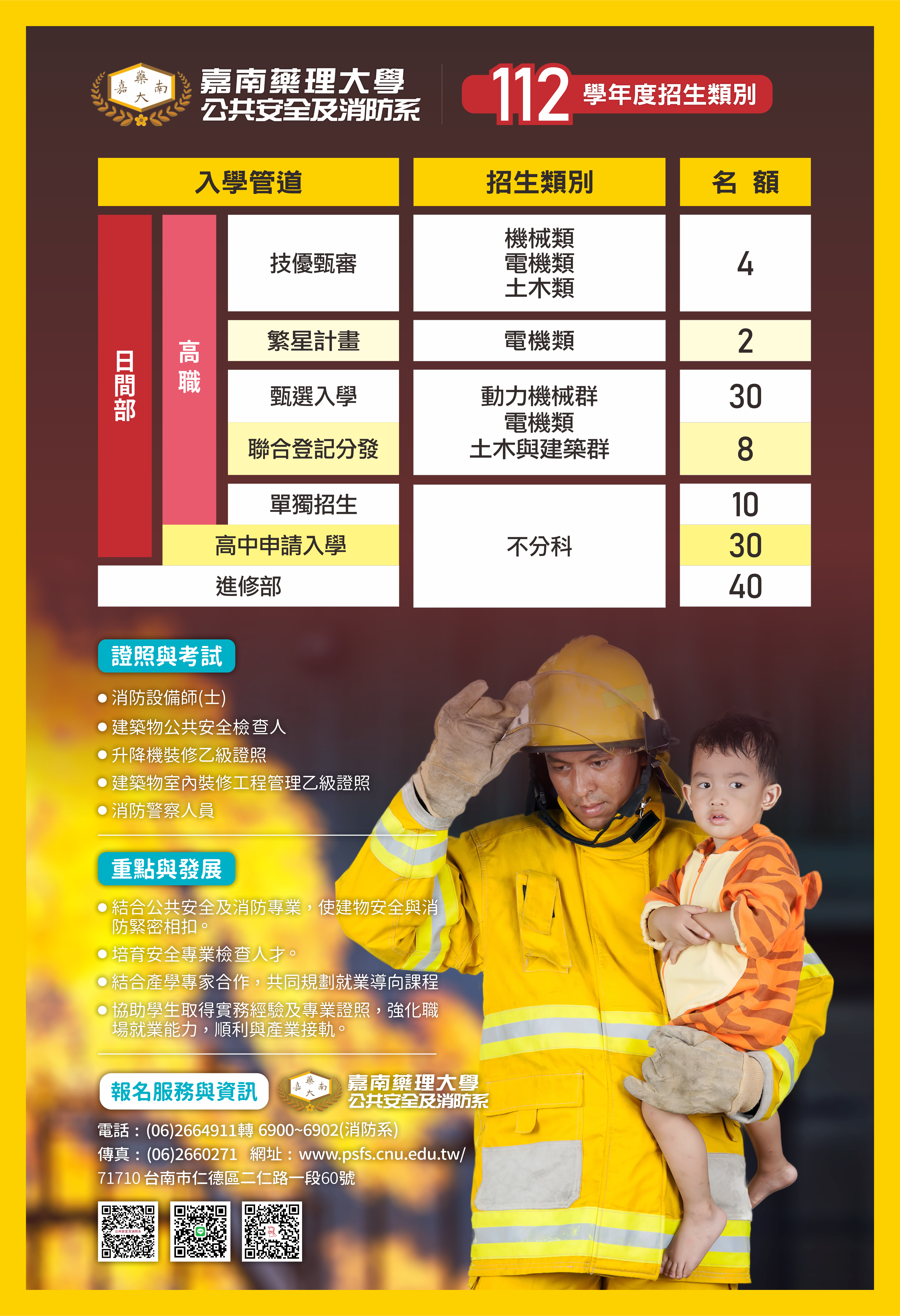 220913 嘉藥 - 公共安全及消防系 ( 112年度 - 2K 海報 )